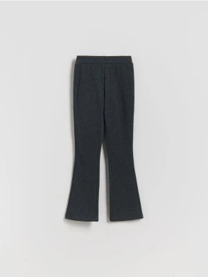 Reserved - Ocieplane spodnie flare - ciemnoszary