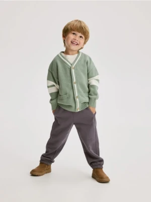 Reserved - Ocieplane spodnie jogger - fioletowy