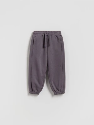 Reserved - Ocieplane spodnie jogger - fioletowy
