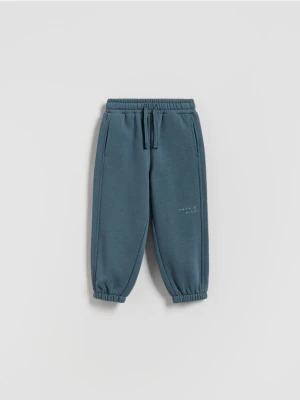 Reserved - Ocieplane spodnie jogger - granatowy