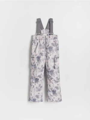 Reserved - Ocieplane spodnie na szelkach - wielobarwny