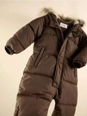 Zdjęcie produktu Reserved - Ocieplany kombinezon z rękawiczkami - ciemnobrązowy