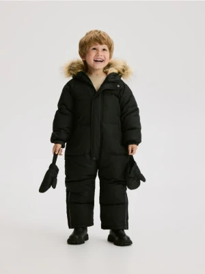 Reserved - Ocieplany kombinezon z rękawiczkami - czarny