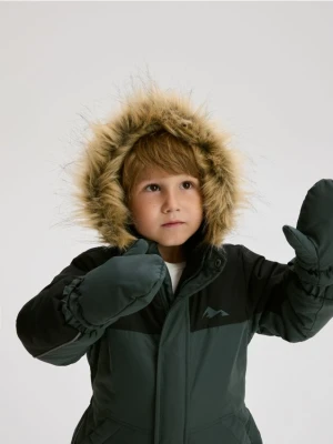 Reserved - Ocieplany kombinezon z rękawiczkami - zielony