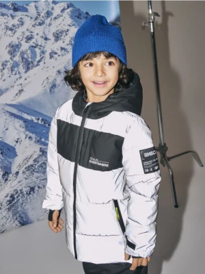 Zdjęcie produktu Reserved - Odblaskowa kurtka z ociepleniem - jasnoszary