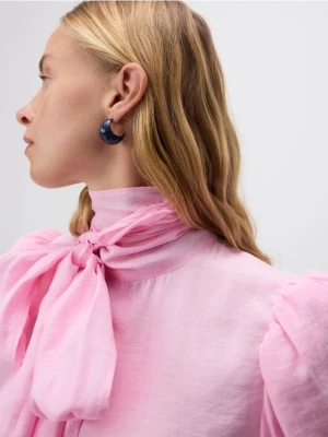 Reserved - Okrągłe kolczyki - granatowy