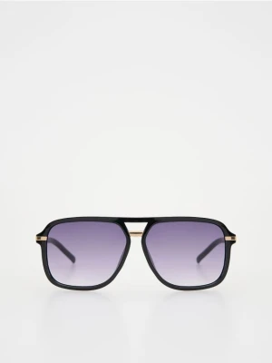 Reserved - Okulary przeciwsłoneczne aviator - czarny