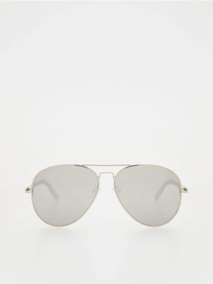 Reserved - Okulary przeciwsłoneczne aviator - srebrny