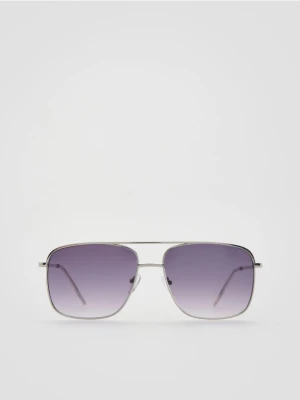Reserved - Okulary przeciwsłoneczne aviator - srebrny