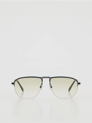 Reserved - Okulary przeciwsłoneczne aviator - zielony