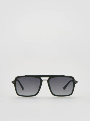 Reserved - Okulary przeciwsłoneczne aviator - zielony