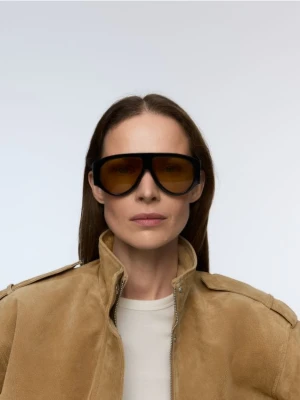 Reserved - Okulary przeciwsłoneczne aviator - żółty