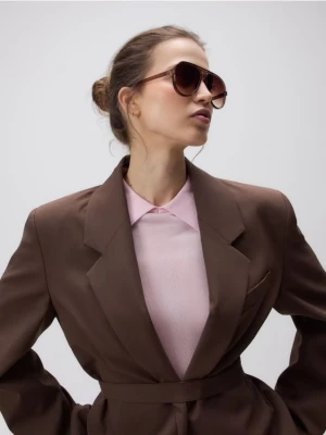 Zdjęcie produktu Reserved - Okulary przeciwsłoneczne - brązowy