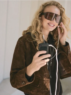 Reserved - Okulary przeciwsłoneczne - ciemnobrązowy