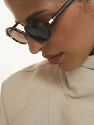 Reserved - Okulary przeciwsłoneczne - ciemnobrązowy