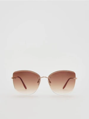 Reserved - Okulary przeciwsłoneczne - oliwkowy