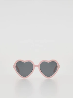 Reserved - Okulary przeciwsłoneczne serca - różowy