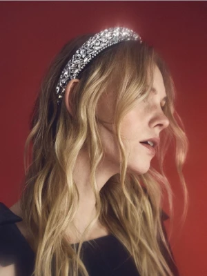 Reserved - Opaska do włosów - srebrny