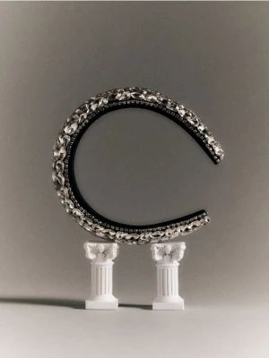 Reserved - Opaska do włosów - srebrny