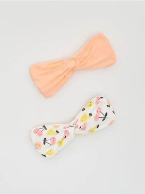 Reserved - Opaska na głowę 2 pack - brzoskwiniowy