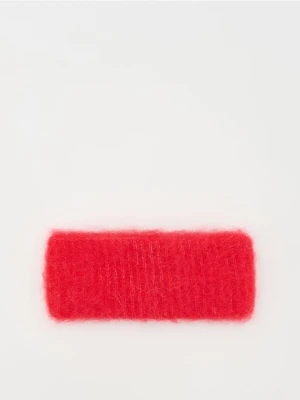 Reserved - Opaska na głowę z dodatkiem wełny - czerwony
