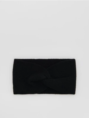 Reserved - Opaska na głowę z wełną - czarny