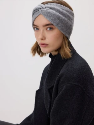 Reserved - Opaska na głowę z wełną - jasnoszary