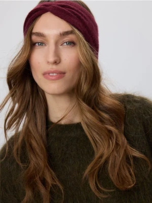 Reserved - Opaska z wełną i kaszmirem - burgundowy