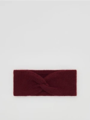 Reserved - Opaska z wełną i kaszmirem - burgundowy