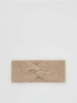 Reserved - Opaska z wełną i kaszmirem - kremowy