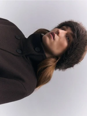 Reserved - Opaska ze sztucznego futerka - brązowy