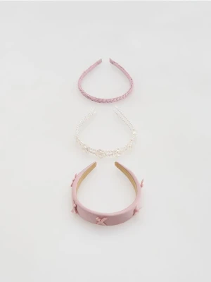 Reserved - Opaski do włosów 3 pack - brudny róż