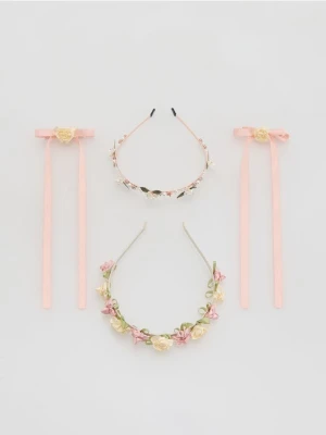 Reserved - Opaski i spinki do włosów 4 pack - wielobarwny