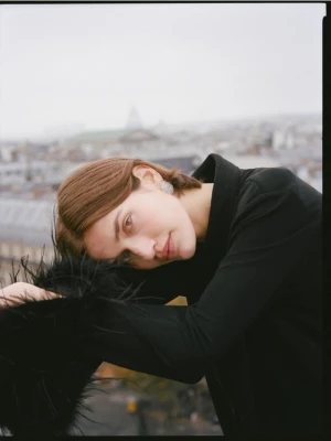 Reserved - Owalne kolczyki - srebrny