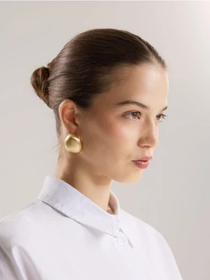 Reserved - Owalne kolczyki - złoty