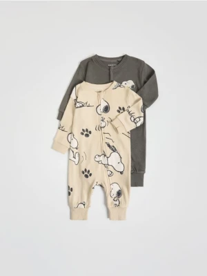 Reserved - Pajacyk Snoopy 2 pack - ciemnoszary