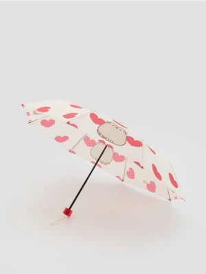 Reserved - Parasolka Pusheen - złamana biel