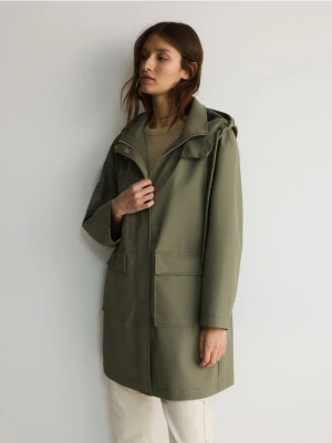 Reserved - Parka przeciwdeszczowa oversize - jasny zielony