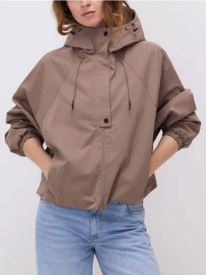 Reserved - Parka z kapturem - brązowy
