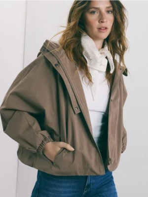 Reserved - Parka z kapturem - brązowy