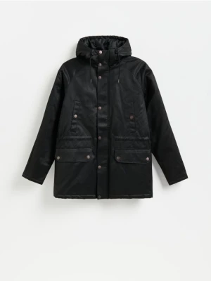 Reserved - Parka z kapturem - czarny