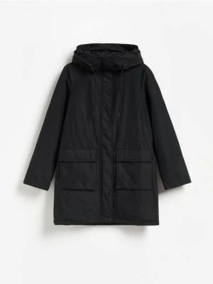 Reserved - Parka z kapturem - czarny