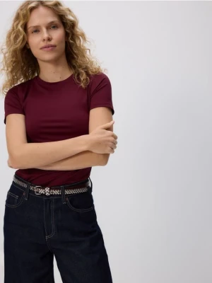 Reserved - Pasek z ćwiekami - brązowy