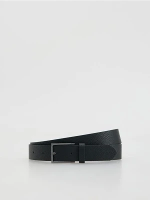 Reserved - Pasek z imitacji skóry - czarny