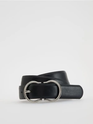 Reserved - Pasek z klamrą - czarny