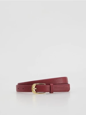 Reserved - Pasek z klamrą - intenstywna czerwień