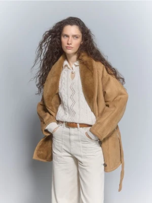 Reserved - Pasek z klamrą - karminowy