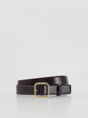 Reserved - Pasek z klamrą - mahoniowy