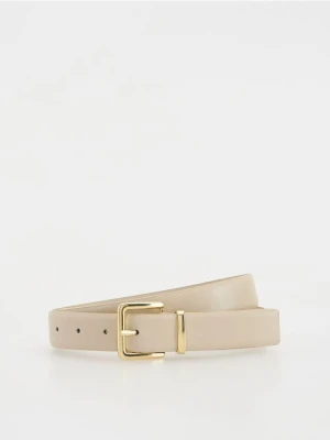 Reserved - Pasek z klamrą - złamana biel