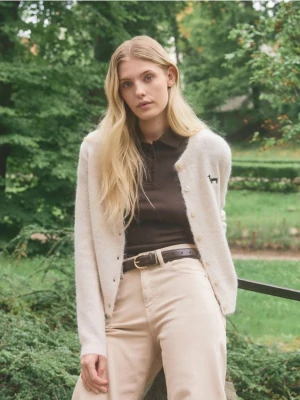 Reserved - Pasek z łączonych materiałów - ciemnobrązowy